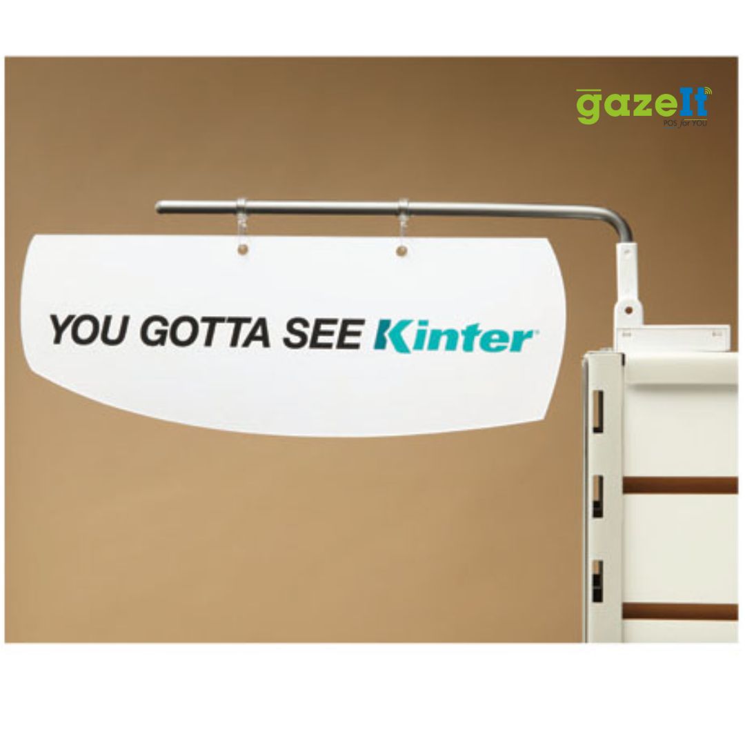 Magnetic Adjustable Double-Hook Aisle Sign Arm