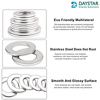 M5 - SS Flat Washer (10 Nos)