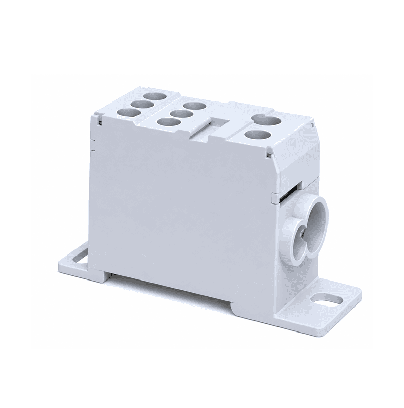 DBD-35 Polyamide Distribution Block | 125A | 1 In (35mm²) – 7 Out (1×16mm², 6×10mm²)