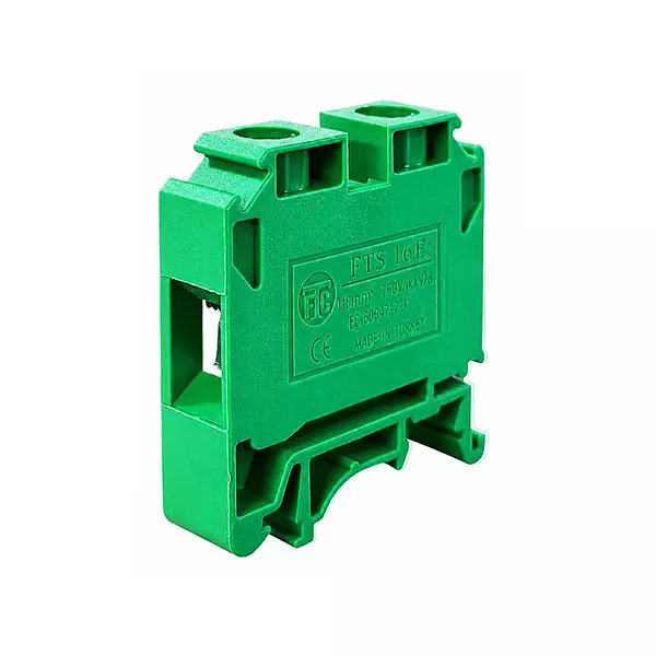 16mm² Green Polyamide Terminal Block (60 Amp)|FTS-16P