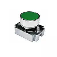 22.5mm Plastic Push Button Green