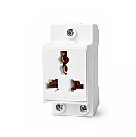 3-Pin DIN Rail Modular Socket | 10–16A 250V AC