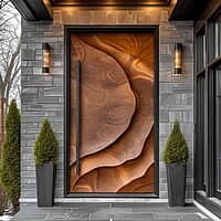 Elegant Woodgrain 3D HDHMR Door