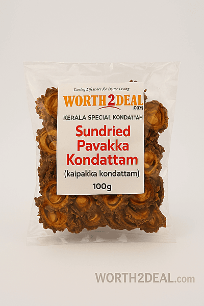 Kerala sundried pavakka kondattam 100g pack | Worth2Deal