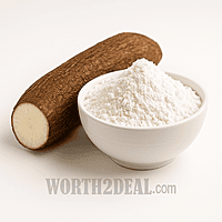 Kerala organic tapioca flour with cassava roots | Worth2Deal