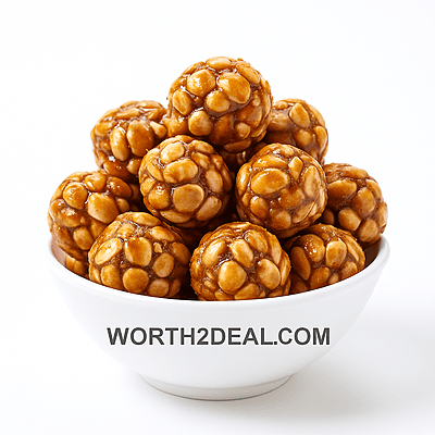 Kerala Peanut Balls Kadalai Mittai Jaggery Chikki | Worth2Deal