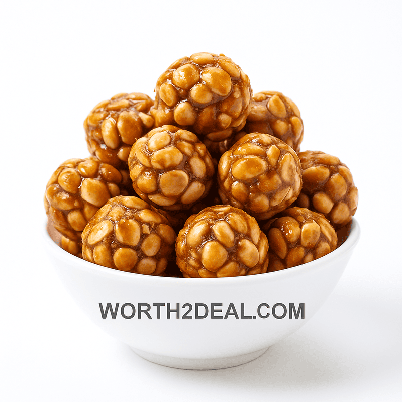 Kerala Peanut Balls Kadalai Mittai Jaggery Chikki | Worth2Deal