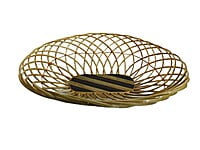 Handmade Oval shaped Fruit basket made of bamboo || for home decor and keeping fruits