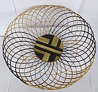 Handmade Round shaped Fruit basket made of bamboo || for home decor and keeping fruits || excellent finish and design