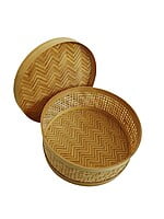 Handwoven Bamboo Utility Box with cover || beautiful and elegant || for Dining room and kitchen