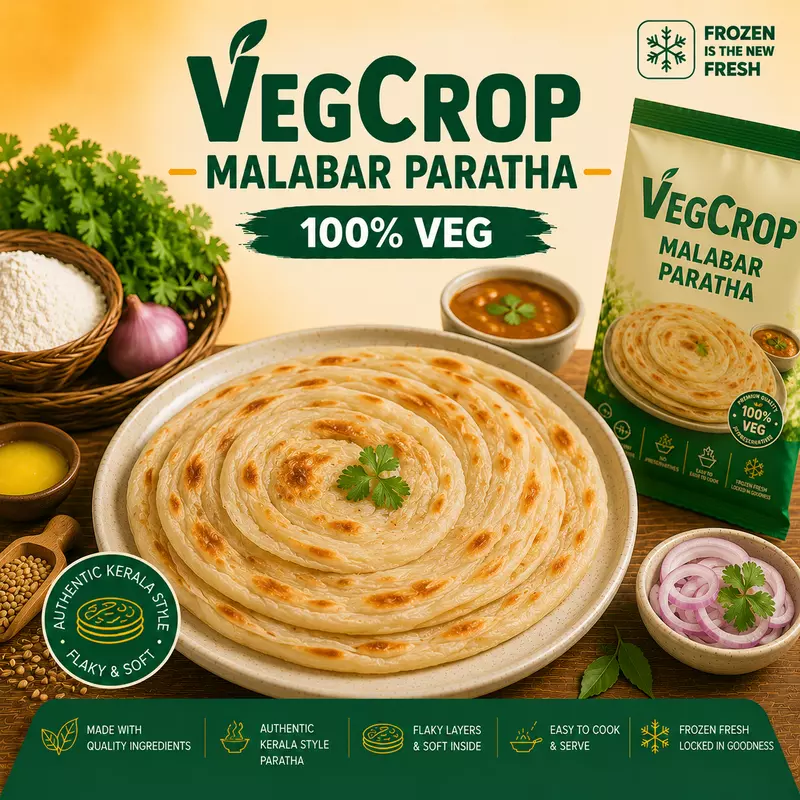 Frozen Malabar Paratha 80g  12 Pieces