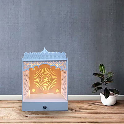 Full 3D Corian Om Mandir With Drawer Full 3D Corian Om Mandir With Drawer