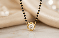 18 kt Gold Solitaire Short Mangalsutra
