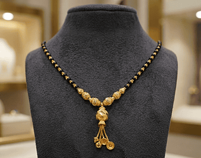 18 kt Gold Cascade Tassel Mangalsutra