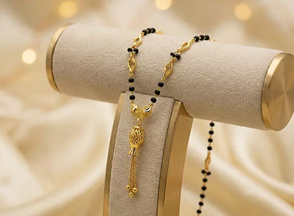18 kt Gold Gilded Grace Tassel Mangalsutra