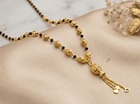 18 kt Gold Heartfelt Heritage Tassel Mangalsutra