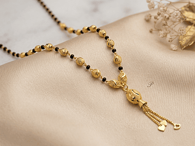 18 kt Gold Heartfelt Heritage Tassel Mangalsutra
