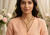18 kt Gold Heartfelt Heritage Tassel Mangalsutra