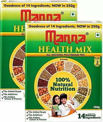 Manna Health Mix | Multigrain Health Drink | 100% Natural Nutrition | Sathu Maavu | 250gm