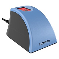 Mantra MFS110 L1 Fingerprint Scanner – Optical USB Biometric Device | FBI PIV | IP54 (Blue)