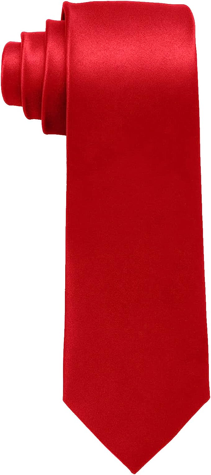 Maroon Solid Microfiber Silk Necktie