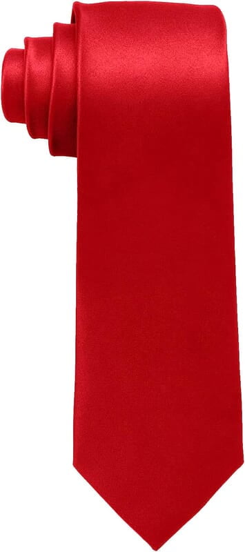 Maroon Solid Microfiber Silk Necktie