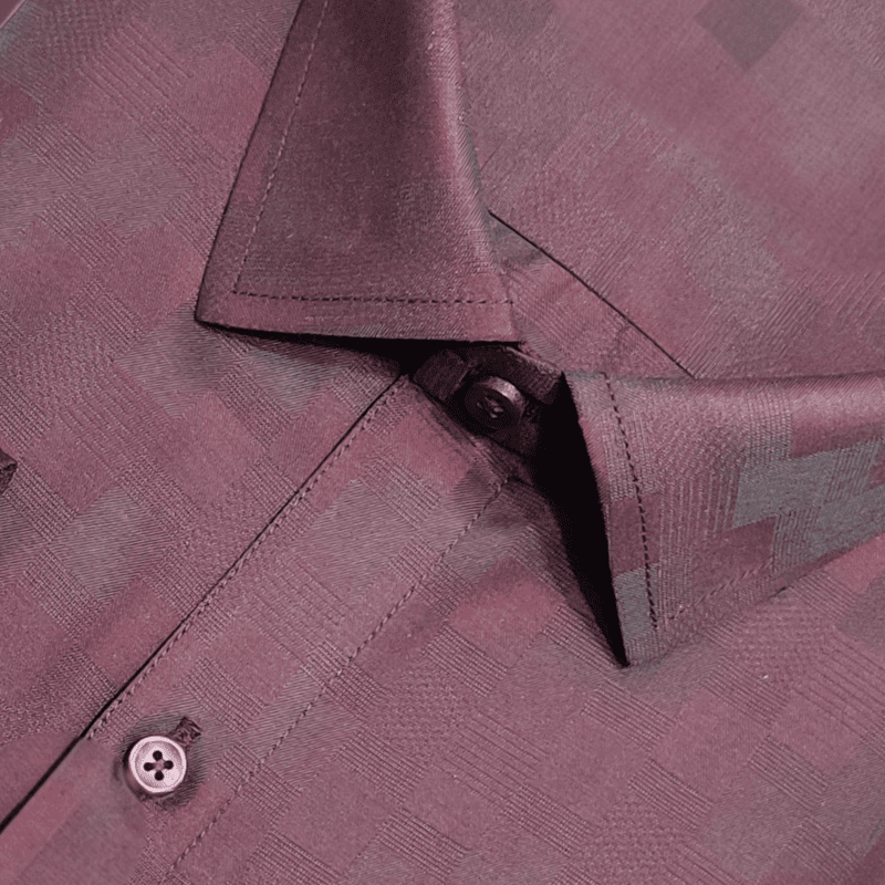 MAROON SELF DESIGN SHIRT