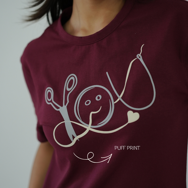 STAY IN- Maroon Tee
