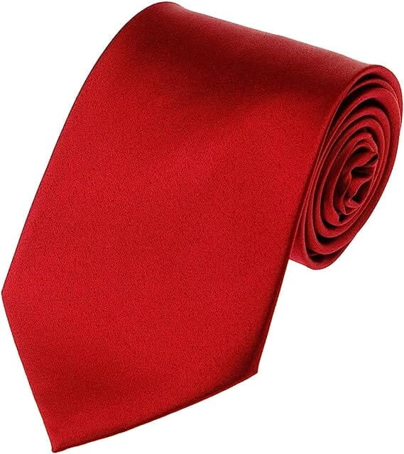 Maroon Solid Microfiber Silk Necktie