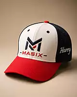MASIX Sports Cap for Men & Women – Breathable Mesh | Stylish Red Black Baseball Cap