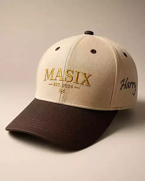 MASIX Premium Sports Cap – Stylish Cotton Cap for Men |Trendy Beige & Brown Cap