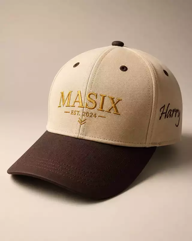 MASIX Premium Sports Cap – Stylish Cotton Cap for Men |Trendy Beige & Brown Cap