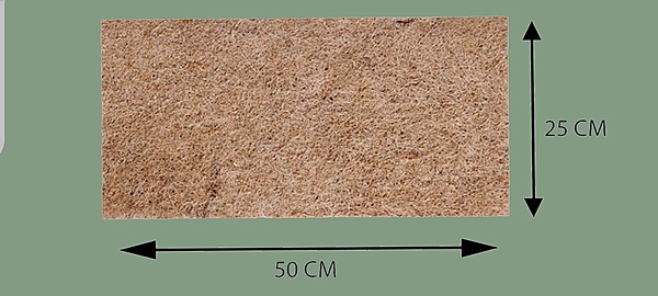 Coir Microgreen Mat | 25 × 50 cm Coconut Coir Grow Mat