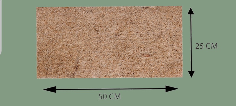 Coir Microgreen Mat | 25 × 50 cm Coconut Coir Grow Mat