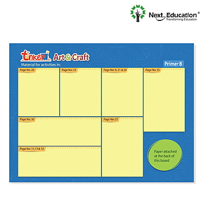 Tinker Art and Craft - Primer B craft items with material board and assessment portfolio Tinker Art and Craft - Primer B craft items with material board and assessment portfolio