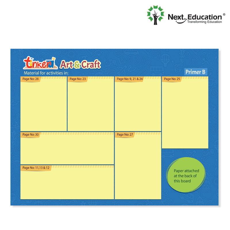Tinker Art and Craft - Primer B craft items with material board and assessment portfolio Tinker Art and Craft - Primer B craft items with material board and assessment portfolio