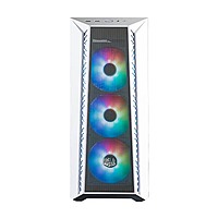 Cooler Master MasterBox 520 Mesh ARGB White E-ATX Mid Tower Case – High Airflow | ARGB