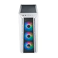 Cooler Master MasterBox 520 Mesh ARGB White E-ATX Mid Tower Case – High Airflow | ARGB