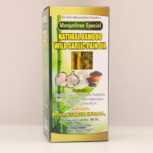 Manjushree – Natural Bamboo Wild Garlic Pain Oil