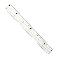 30cm Clear Acrylic Cutting Ruler with Steel Edge