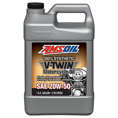 AMSOIL 20W-50 100% Synthetic V-Twin Motorcycle Oil AMSOIL 20W-50 100% Synthetic V-Twin Motorcycle Oil