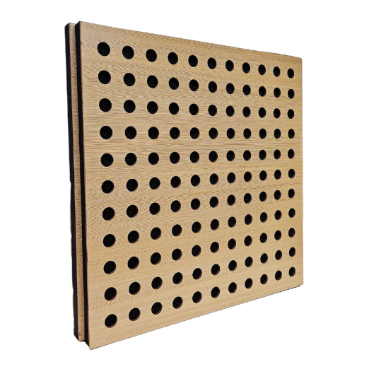 SoundaXe® M-DOT Wooden Acoustic Panel | Reduce Echo, Luxury Veneer, Superior Sound | 2x2 Ft, 2 Pcs”