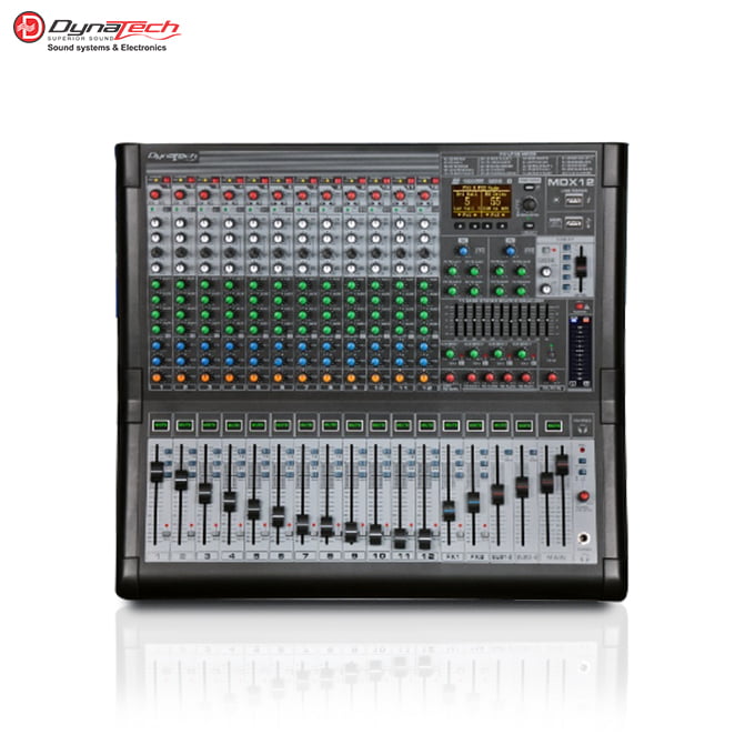 MDX-12 12 Ch. Mixing Console With Double Engine DSP/BT/USB, 4 Aux, Recording