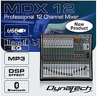 MDX-12 12 Ch. Mixing Console With Double Engine DSP/BT/USB, 4 Aux, Recording