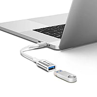 ALOGIC 15CM Super Ultra USB-C to USB-A Adapter - Space Grey  
Input: USB-C ( USB 3.1 Gen 1) 5 Gbps) 
Output: USB-A Adapter  
 
 | ULCAA-SGR