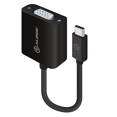 ALOGIC 15cm USB-C to VGA Adapter-Black | UCVGA-ADP ALOGIC 15cm USB-C to VGA Adapter-Black | UCVGA-ADP