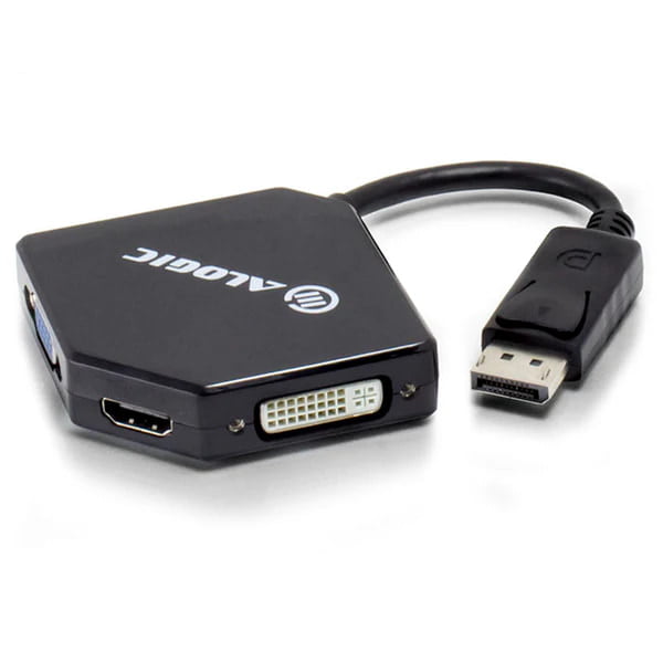 ALOGIC 3-in-1 DisplayPort to HDMI DVI VGA Adapter - Male to 3-Female | DP-VGDVHD-ADP ALOGIC 3-in-1 DisplayPort to HDMI DVI VGA Adapter - Male to 3-Female | DP-VGDVHD-ADP