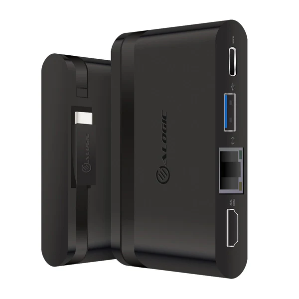 ALOGIC USB-C Travel Dock Essential/USB-C to HDMI USB 3.0 + Gigabit Ethernet (UCTDHDES)