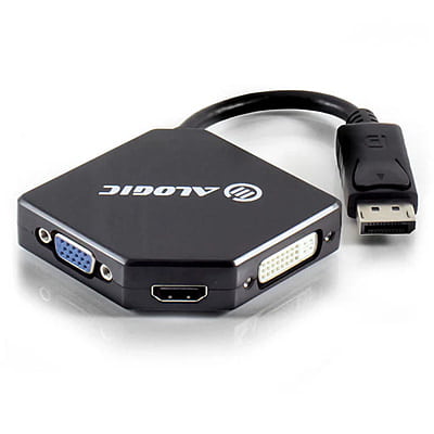 ALOGIC 3-in-1 DisplayPort to HDMI DVI VGA Adapter - Male to 3-Female | DP-VGDVHD-ADP ALOGIC 3-in-1 DisplayPort to HDMI DVI VGA Adapter - Male to 3-Female | DP-VGDVHD-ADP