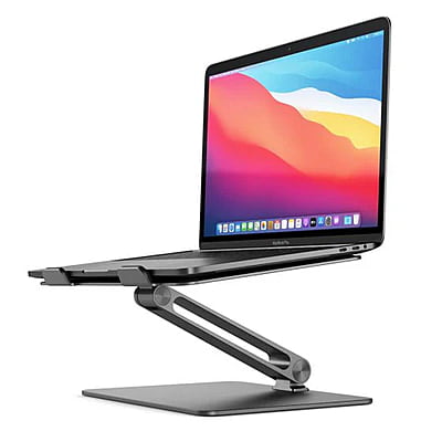 Elite Adjustable Laptop Riser โ Space Grey | AALNBS-SGR Elite Adjustable Laptop Riser โ Space Grey | AALNBS-SGR